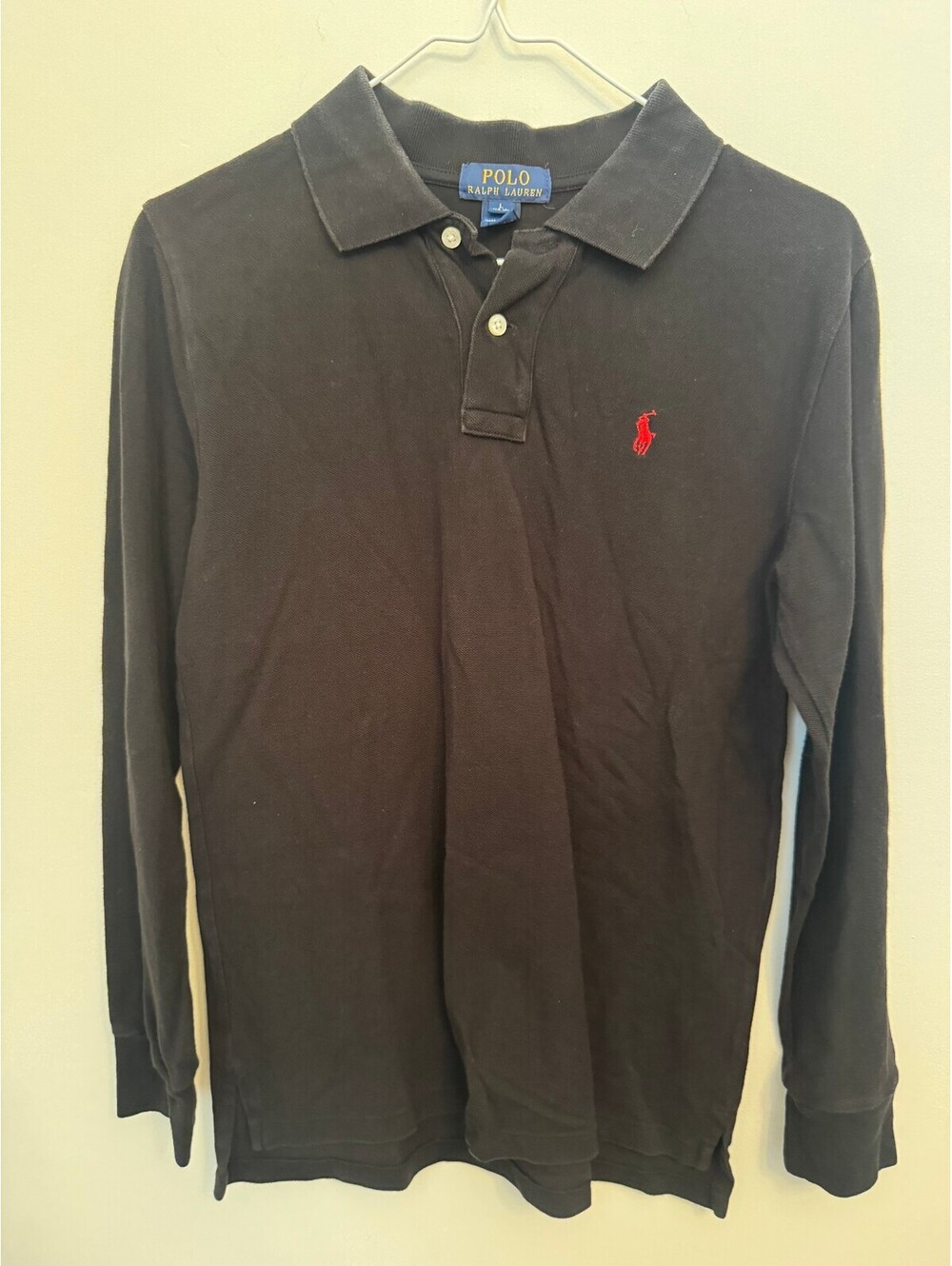 Polo Ralph Lauren black long sleeve polo shirt